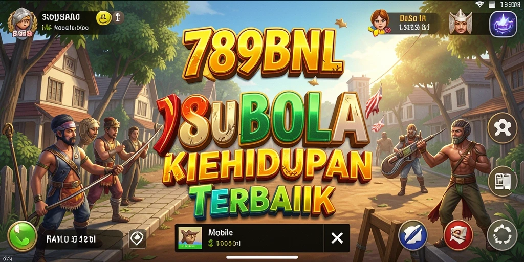 Screenshot utama 789BNL menampilkan karakter dalam lingkungan simulasi yang hidup.