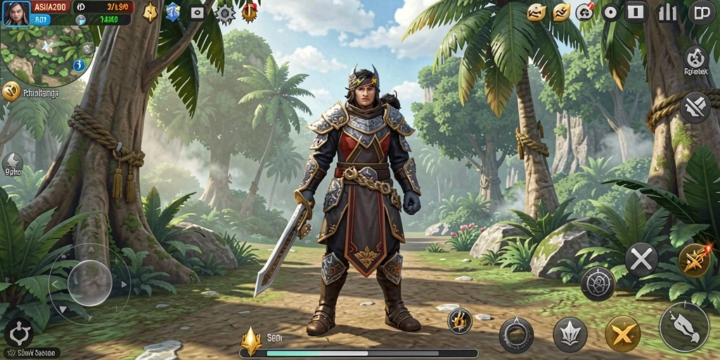 Tampilan gameplay RPG yang mendebarkan dan penuh strategi.
