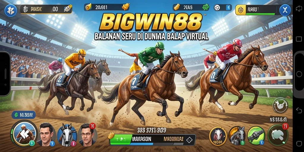 Gameplay balapan seru di BIGWIN88 dengan berbagai kendaraan.