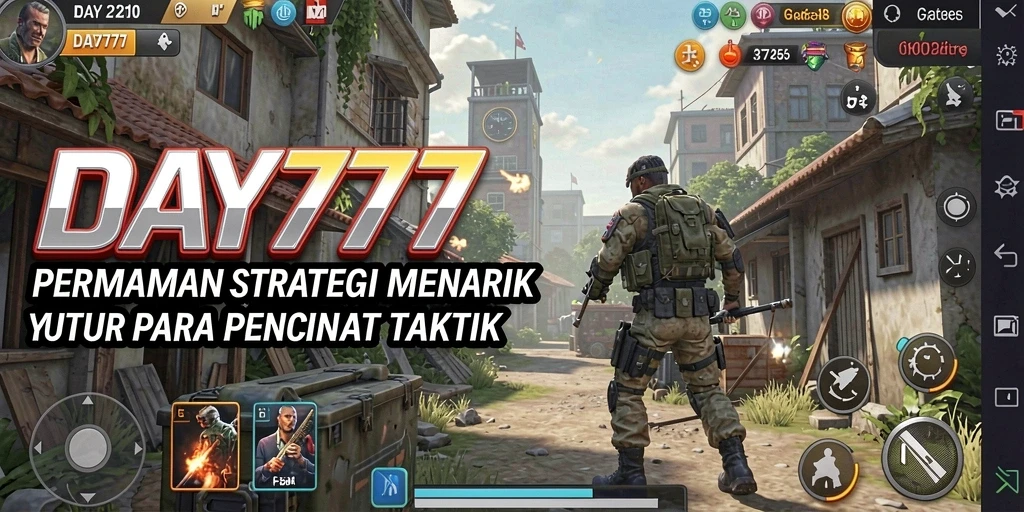 Tampilan permainan DAY777 dengan elemen strategi yang menantang.