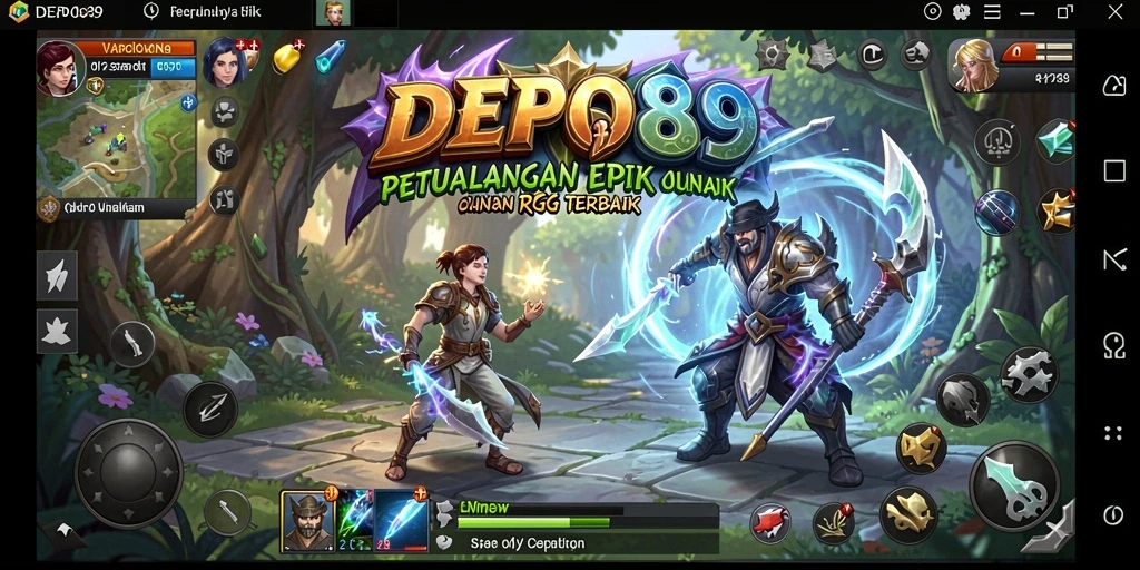 Tampilan gameplay menakjubkan dari DEPO89 dengan pertarungan yang intens.
