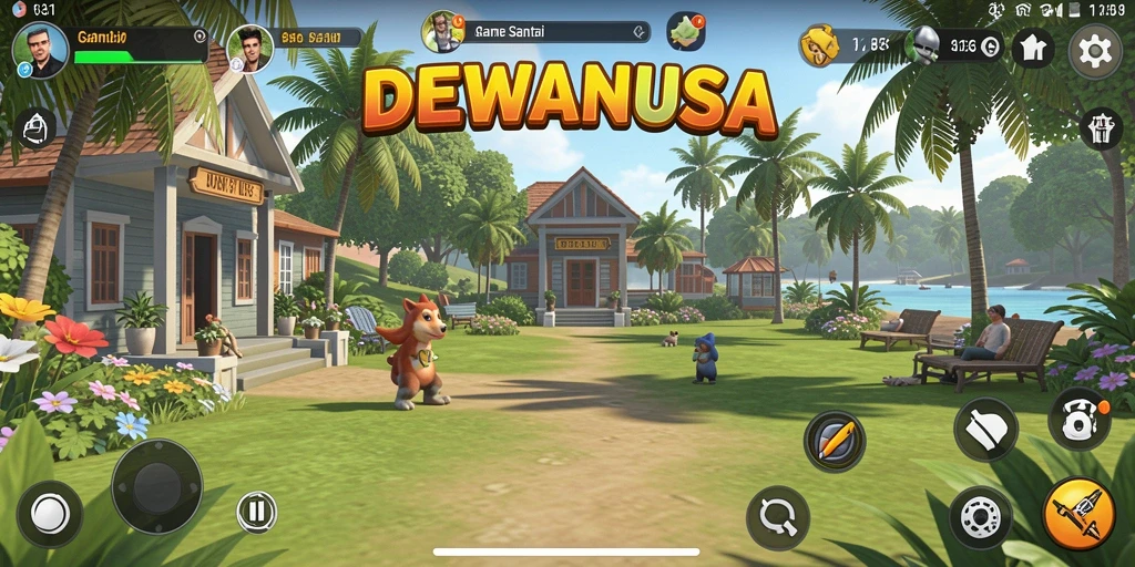 Screenshot DEWANUSA menunjukkan momen seru dalam gameplay Casual.