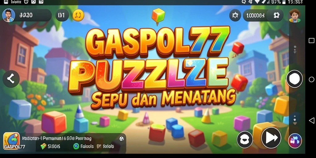Screenshot gameplay GASPOL77 menampilkan tantangan puzzle yang menarik.