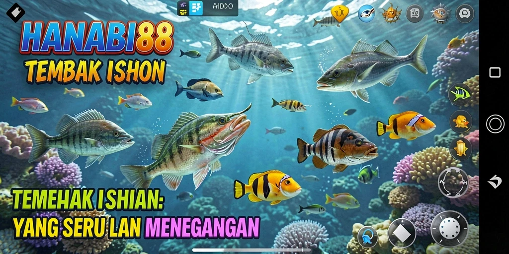 Screenshot gameplay Tembak Ikan yang seru di HANABI88.