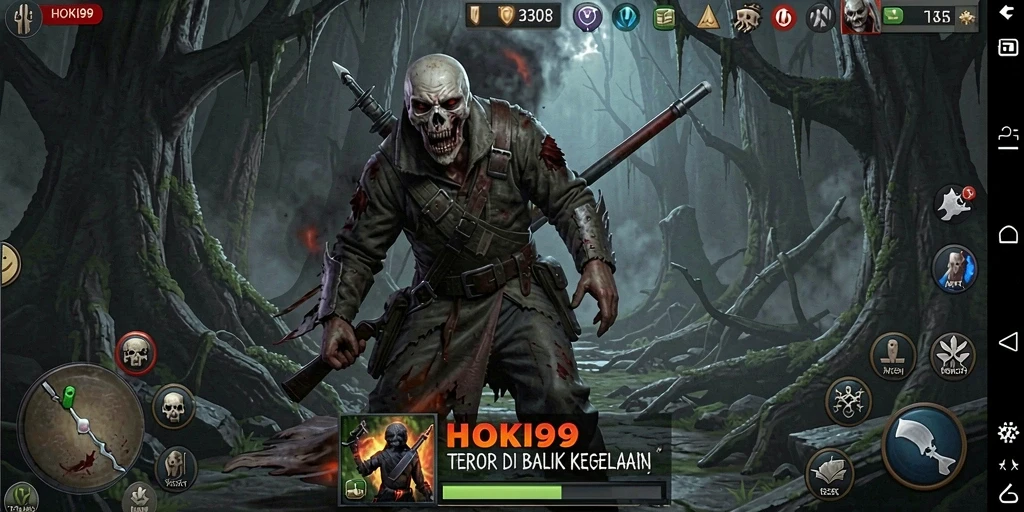 Tangkapan layar HOKI99 menunjukkan suasana mencekam di dalam game.