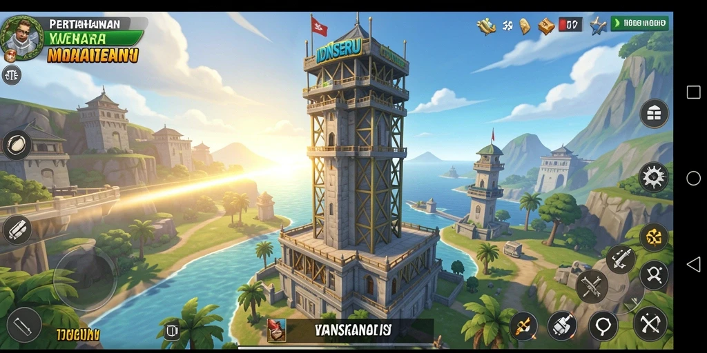 Gameplay menara pertahanan yang menegangkan dan penuh strategi.