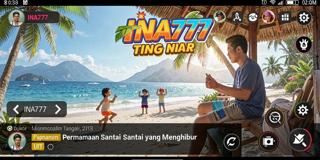 Tampilan gameplay <strong>INA777</strong> yang seru dan menghibur.