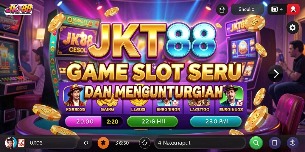 Tampilan gameplay JKT88 menunjukkan keberagaman tema slot yang menarik.