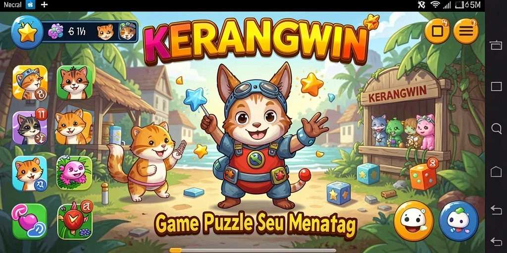 Tampilan gameplay KERANGWIN yang menarik dan penuh warna.