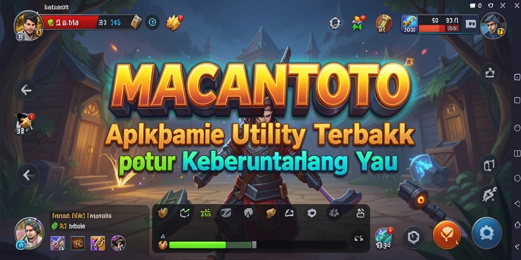 Tampilan screenshot utama MACANTOTO yang menunjukkan fitur aplikasi Utility.