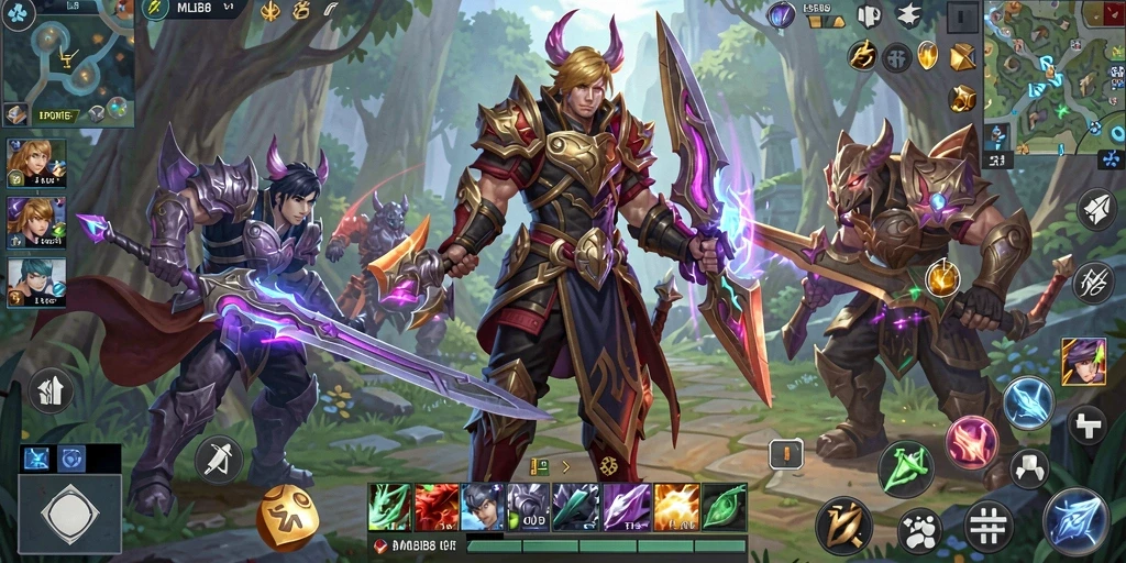 Tampilan gameplay seru dari MLBB8 di dunia MMORPG.