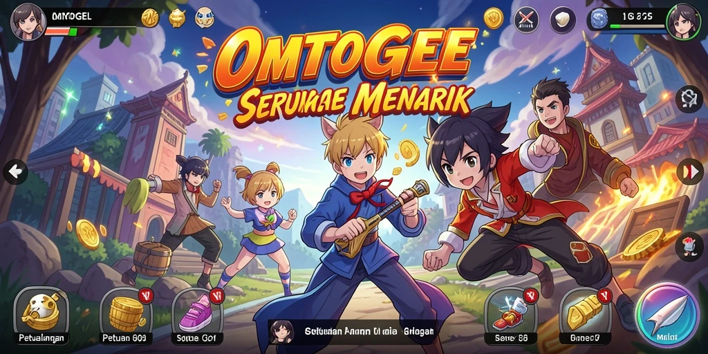 Screenshot gameplay OMTOGEL menampilkan aksi seru dalam dunia Anime.