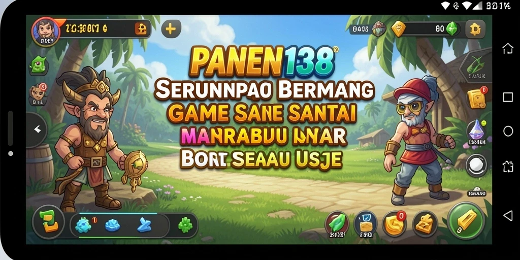 Tampak serunya gameplay PANEN138 dalam misi santai yang penuh warna.