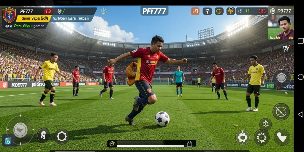 Screenshot gameplay PF777 menampilkan aksi seru di lapangan.