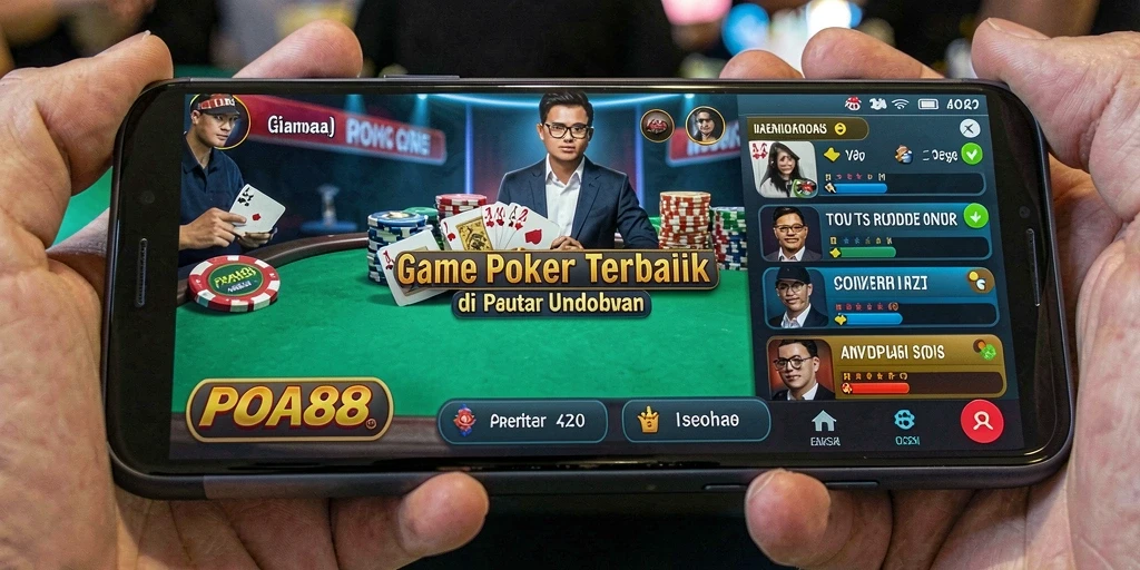Screenshot POA88 menampilkan gameplay seru dalam permainan Poker.