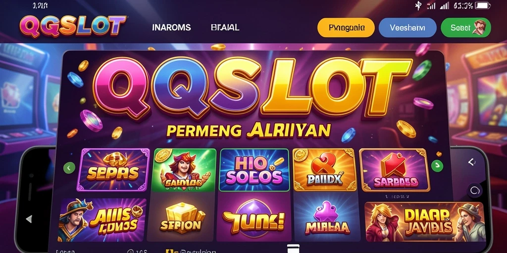 Tampilan gameplay QQSLOT yang menarik dan menghibur.