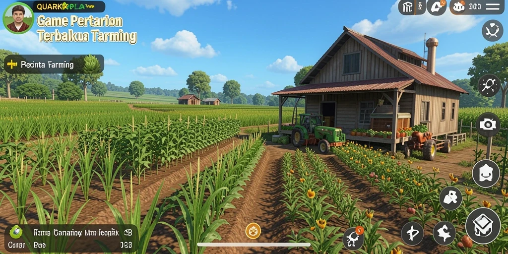Tampilan menarik dari gameplay Farming di QUARKPLAY.
