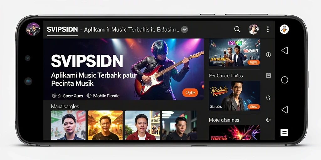 Tampilan gameplay SVIPSIDN yang menarik dengan berbagai pilihan lagu.