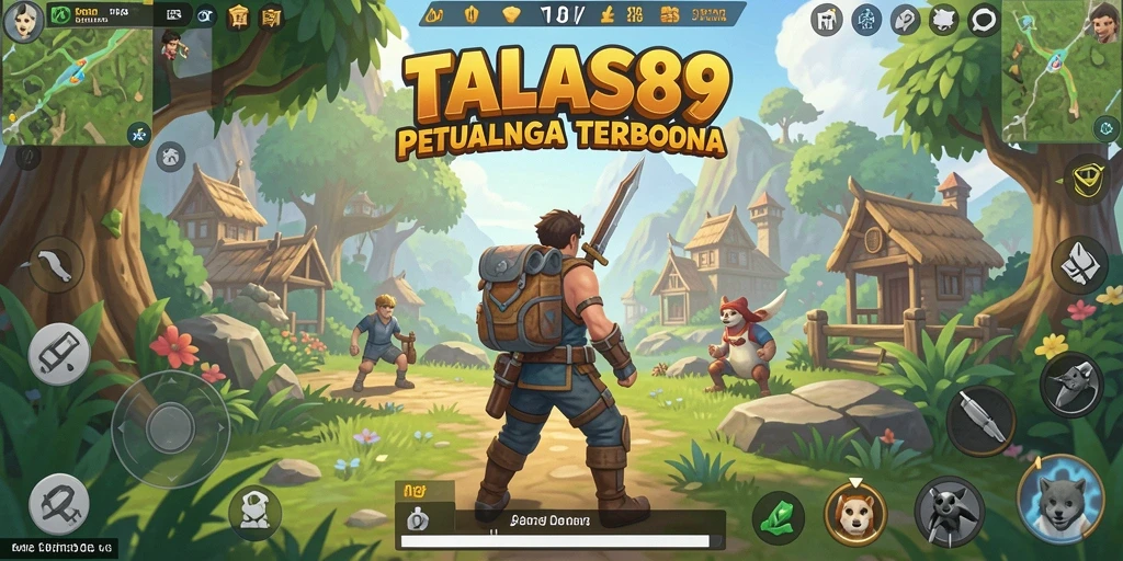 Tampilan screenshot TALAS89 menunjukkan keindahan dunia terbuka yang luas.