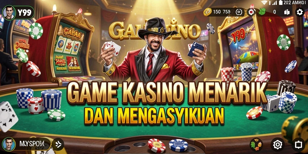 Tampilan gameplay Y89 yang menarik dengan berbagai pilihan permainan Kasino.