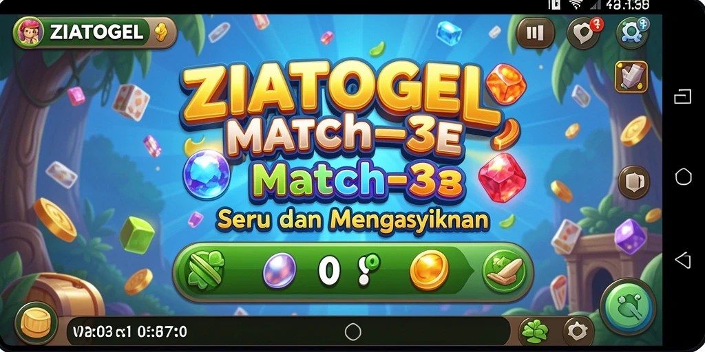 Tampilan gameplay ZIATOGEL yang menarik dan penuh warna.